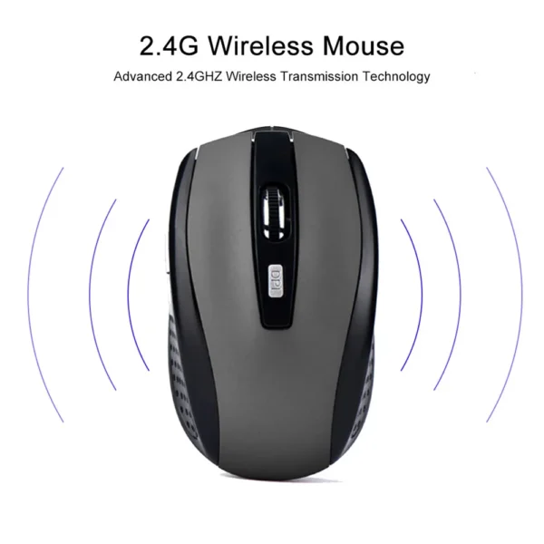 Wireless Mouse Ergonomics Mouse 2.4G Portable Mobile Optical Office Mouse Adjustable DPI Levels for Notebook PC Laptop MacBook