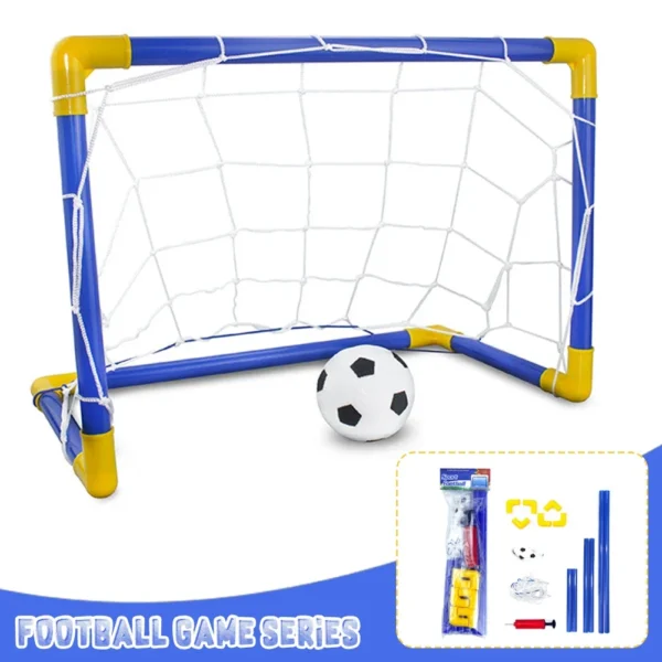 Mini Folding Soccer Goal Net Plastic Football Post Frame Set Indoor Outdoor Inflatable Sport Toys For Kids Team Games - Image 4