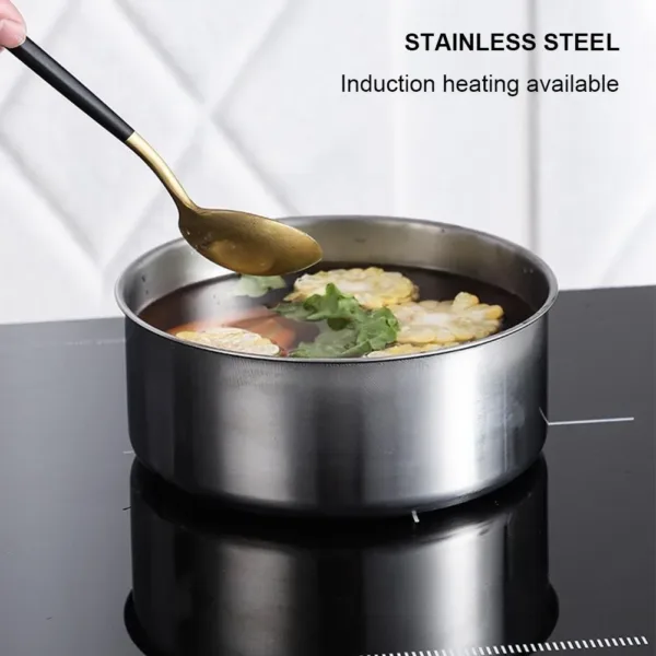 5Pcs/set Salad Bowl Stackable Stainless Steel Mixing Set with Lid Storage Bowl Whisking Bowl for Serving/Cooking/Baking/Storage - Image 5