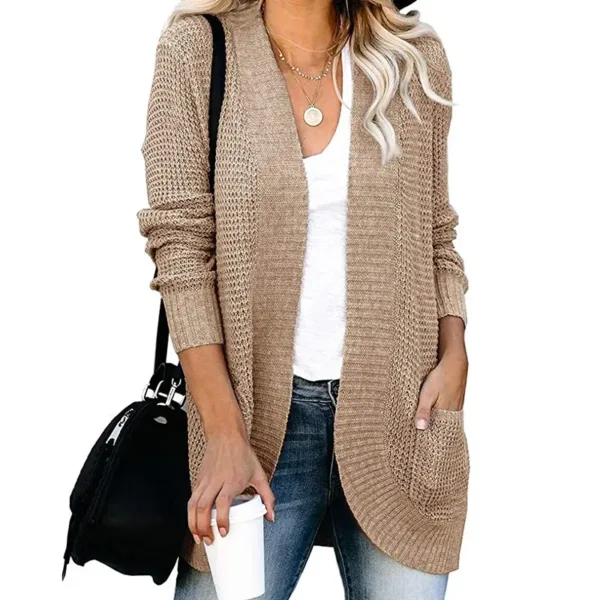 Autumn Long Coat Women Jumper Pull Femme Loose Knitted Ladies Outerwear Ropa Mujer Fashion Cardigan Jacket Sweater Woman Clothes - Image 4
