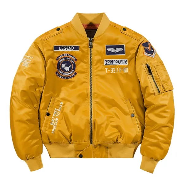 Winter Hip Hop Thick Warm Jacket Men High Quality Military Motorcycle Ma-1 Aviator Pilot Coats Male Baseball Bomber Jacket - Image 6