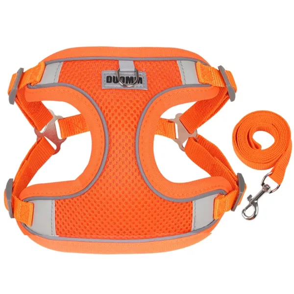 Dog Harness Leash Set for Small Medium Dog Cat Chest Strap Reflective Dog Clothes Vest Set Chihuahua Outdoor Walking Pet Supplie - Image 2
