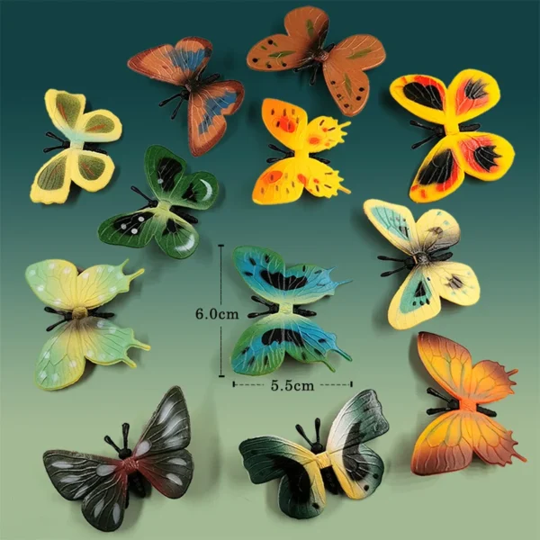 12Pcs Insect Spider Butterfly Fish Dinosaur Dog Cat Horse Figurine Farm Animal Model Action Figure Hot Toy Set For Children Gift - Image 39