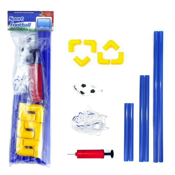 Mini Folding Soccer Goal Net Plastic Football Post Frame Set Indoor Outdoor Inflatable Sport Toys For Kids Team Games