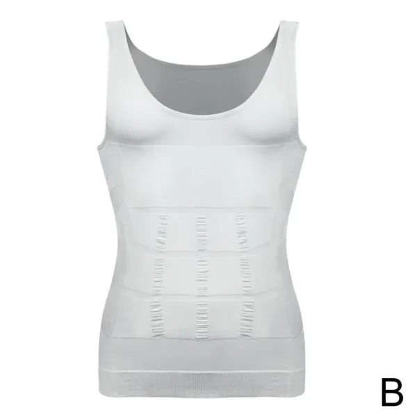 Men's Slimming Tight Skinny Elastic Body Shapewear Abdominal Tightening No Sleeves Breathable Vest Fitness Sport Shaping Shirt - Image 7