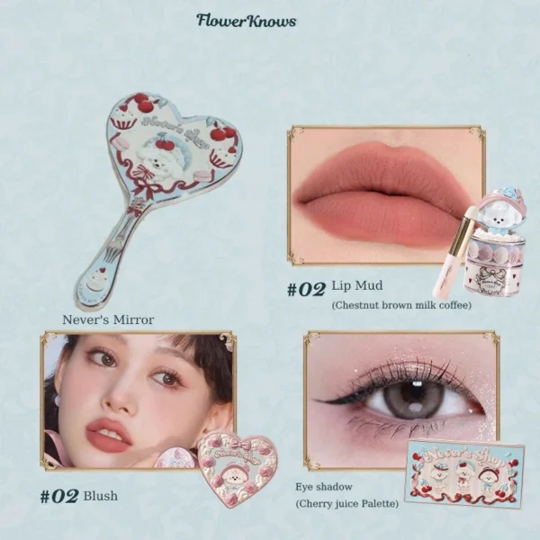 Flower Knows Never's Shop Collection All In Make Up Sets Cosmetics Full Set Lip Mud Blusher Eye Shadow Makeup Kit Professional - Image 8