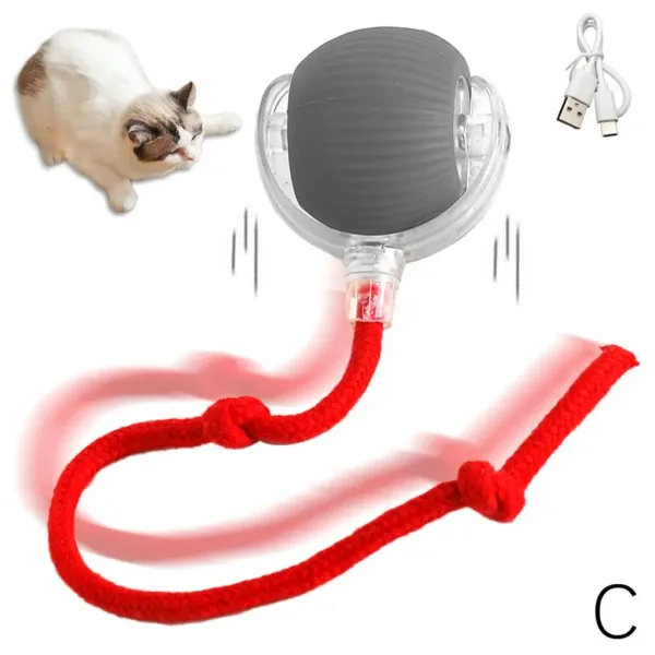 Interactive Cat Rolling Ball Super Drive Cat Rolling Balls With Bird Chirping Motion Activated Sensor Pet Kitten Teaser Game Toy - Image 6