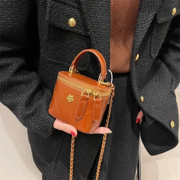 Mini Shoulder Bucket Bag - Image 8