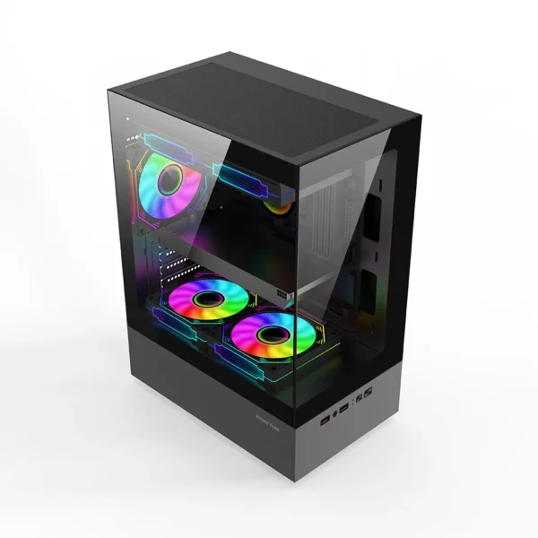 Power Train Illusionary Realm Desktop Computer Case Seaview Room Side Transparent M-ATX/ITX Chassis Support 240 Water Cooler - Image 6