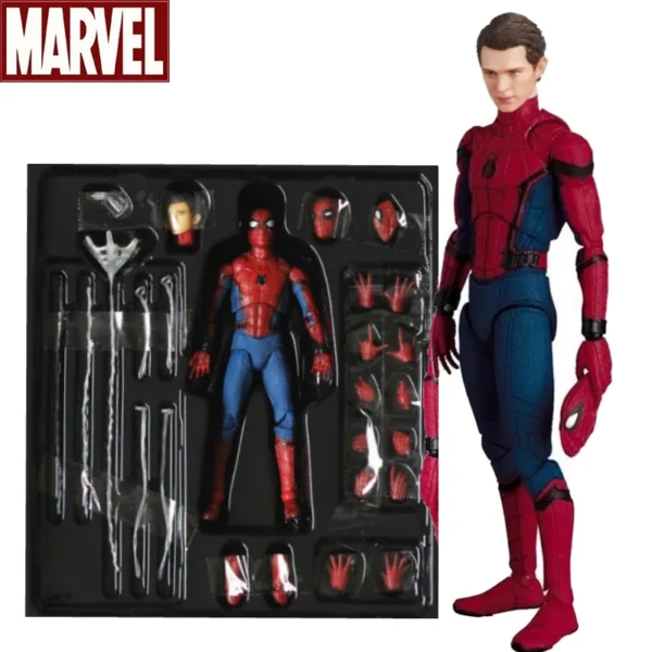 Marvel Mafex 044 Avengers Spiderman Action Figure Statue Can Change Tom Holland Face Spider Man Model Doll Toys Collection Gift - Image 10