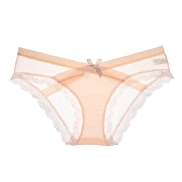Hot Selling Maternity Pants Mesh Bow Solid Color Breathable Large Elastic Women's Panties Seamless Lace Low Waist V Briefs - Image 11
