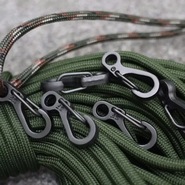 10 Pcs Equipment Survival Carabiner Snap Mini Spring Clip Camping Hiking Hook Backpack Tactical Buckle Clip - Image 6