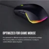 1 Pcs Large Gaming Mouse Pad Light Modes Touch Control Extended Soft Computer Keyboard Mat Non-Slip Rubber Base - Image 3