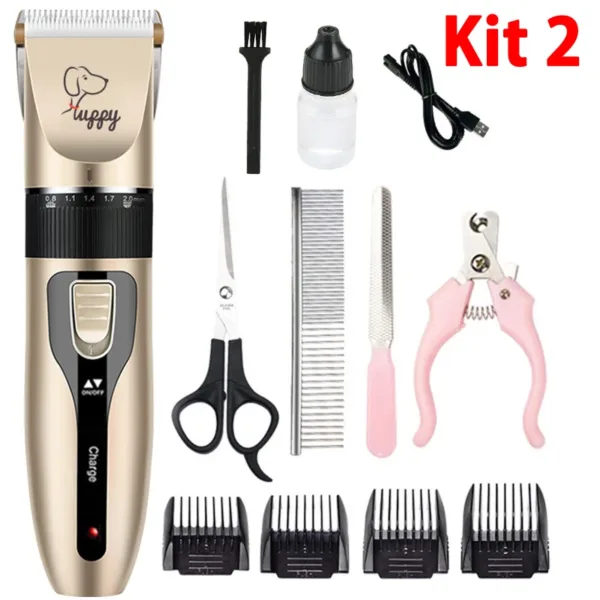 Electric Pet Clipper Grooming Kit For Dogs Reachageable Trimmer Haircut Cat Hair Cutting Remover Professional Machine Set - Image 5