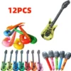 12Pcs Inflatable Instruments Toy Music Balloons Set Simulation Instrument Guitars Saxophones Microphones Party Toy Children Toys - Image 5