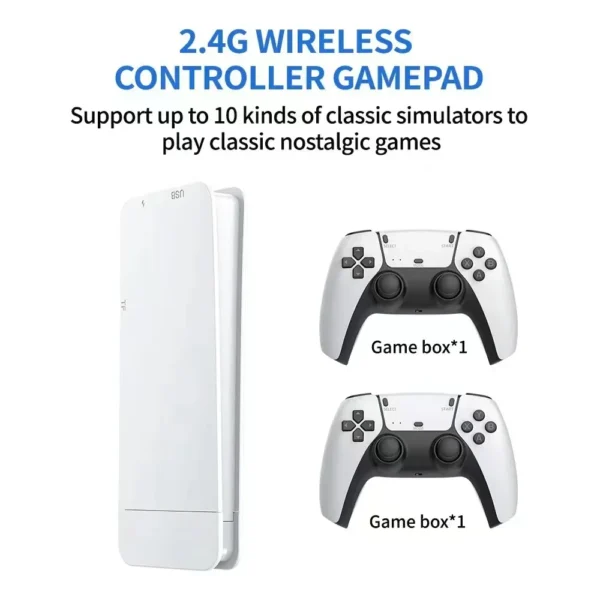 M15 Game Stick Mini TV Handheld Game Console Wireless Gamepads Video Game 64G 20000+ Retro Game HD Output Two-player for PS1 Etc - Image 2