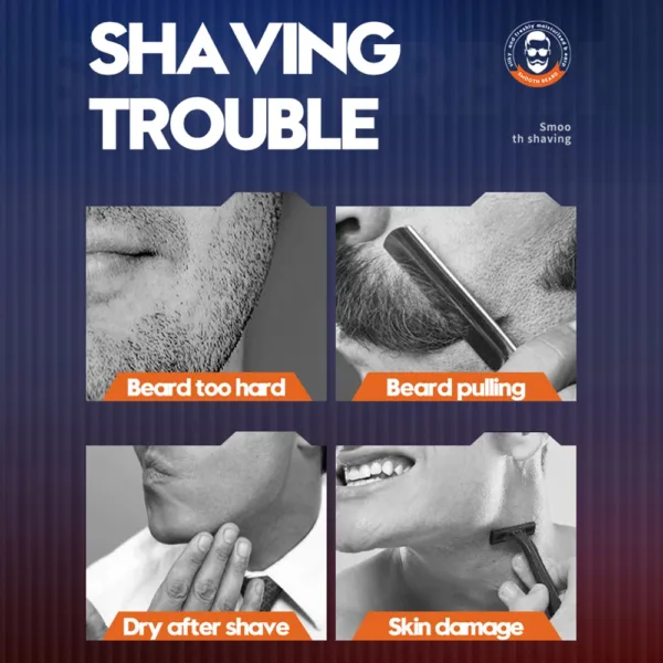 Shave Gel Foam Gentle Moisturizing Shaving Cream For Refreshing Cleaning Softening Beard Foam Shaving Gel For Men - Image 6