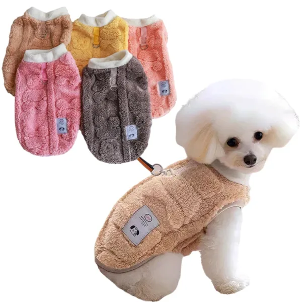 Winter Warm Dog Vest Clothes Comfor Soft Plush Dogs Cat Sweater for Maltese Yorkies Clothing Poodle Chihuahua Apparel Puppy Coat - Image 2
