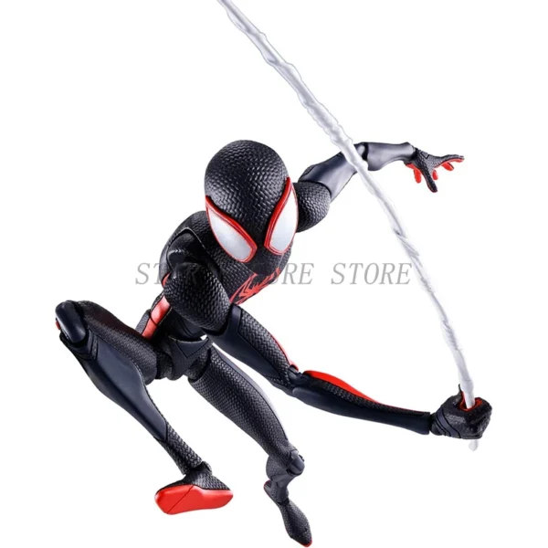 SHF Spider-Man Across the Spiderverse Miles Morales Action Figure PVC Collectible Model 15cm Marvel CT Spiderman Figurine Toys - Image 3