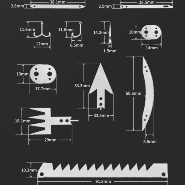 1PC Survival Tool Card 22-in-1 Portable Stainless Steel Camping Tools Multifunctional Fishing Supplies Outdoor Emergency - Image 3