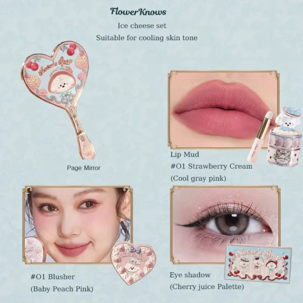 Flower Knows Never's Shop Collection All In Make Up Sets Cosmetics Full Set Lip Mud Blusher Eye Shadow Makeup Kit Professional - Image 15