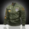 MA-1 American overalls pilot jacket Men's autumn and winter thickened Baseball uniform Trendy coat Men's military fan jacket Men - Image 2