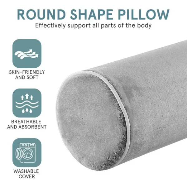 NEW Memory Cotton Cylindrical Cervical Neck Roll Pillow Sleeping Round Pillow Adult Neck Protection Pillow For Men And Women - Image 5