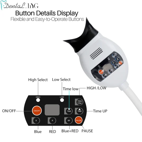 Dental Cold Light Lamp 3Color Teeth Whitening Machine Bleaching Accelerator Device LED Light Dentistry Tool - Image 4