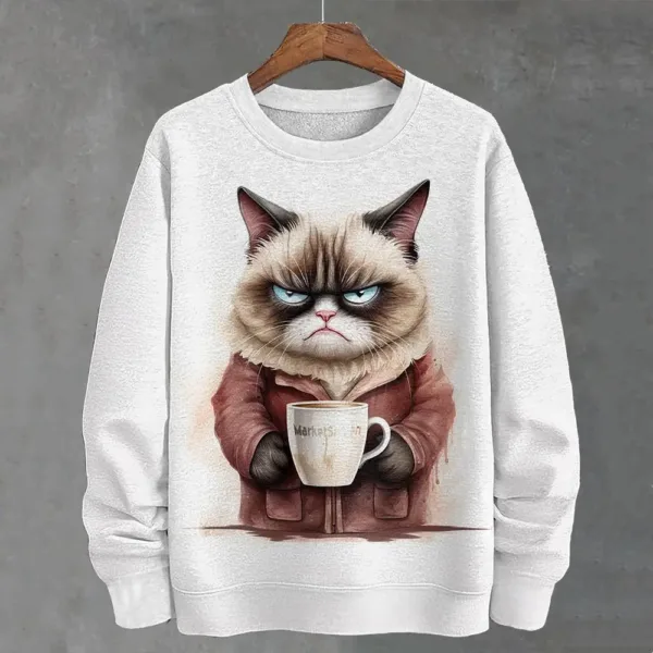 Teacup Cat 3d Print Woman Clothing Funny Women Hoodie Fashions Long Sleeve Pullover Tops Oversized Hoodies For Autumn/Winter - Image 4
