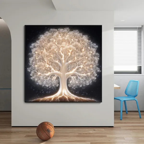 Fantasy White Tree Of Life Poster Prints For Living Room Home Decor Abstract Mythic Life Tree Canvas Painting Wall Art Aesthetic - Image 27