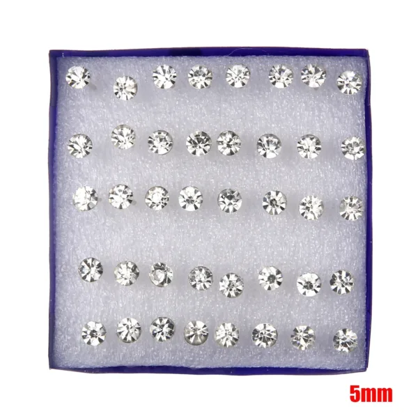 20-Pair Crystal Stud Set - Image 10