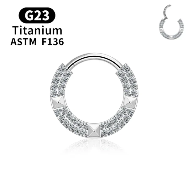 Titanium Septum Nose Rings - Image 6