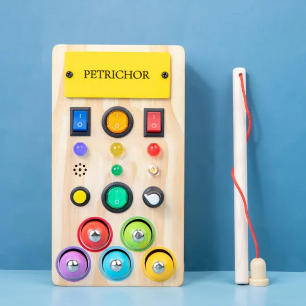 Montessori Busy Board Circuit LED Light Socket ON/OFF Baby Early Hand Fine Cognitive Education Teaching Aids Toy Gifts Busyboard - Image 4