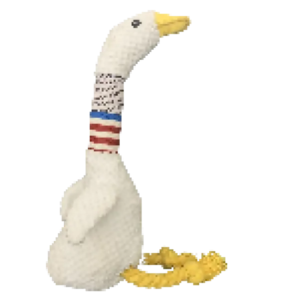 New Pet Dog Plush Sound Toy White Geese Coarse Grain Velvet Bite Resistant Long Necked Duck Toy Supplies Interactive Dog Toys - Image 8