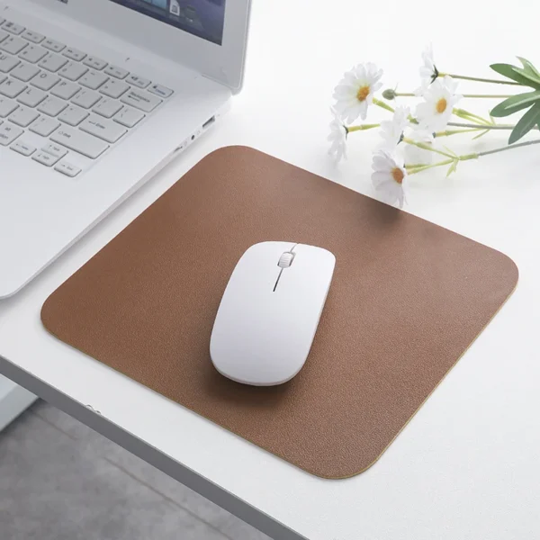 Waterproof PU Leather Mouse Pad Gaming Mouse Pad Simple Solid Color Antislip Computer Desk Accessories School Office Accessories - Image 3