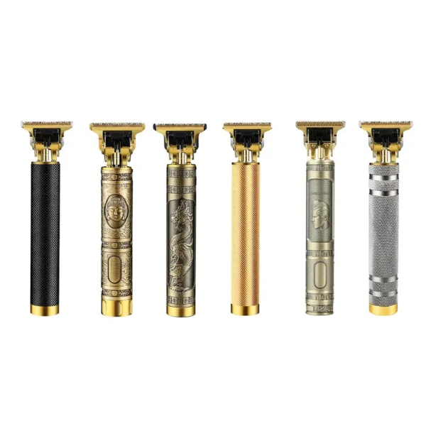 2024 Vintage T9 0mm Professional Hair Clippers Electric Waterproof Rechargeable Trimmers For Men Clipper Hair Cutting Machine - Image 9