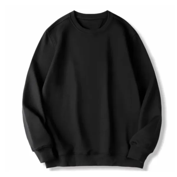 Black Sweatshirts Oversized Long Sleeve Printed Tops Plus Size 110-180kg Men Pullovers 6XL 7XL Round Neck Big Size Men Clothing - Image 3