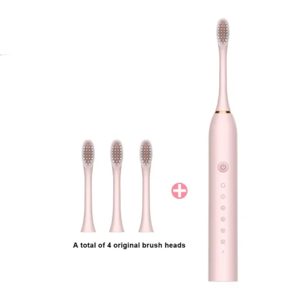 Sonic Electric Toothbrush Ultrasonic Automatic USB Rechargeable IPX7 Waterproof Toothbrush Replaceable Tooth Brush Head J189