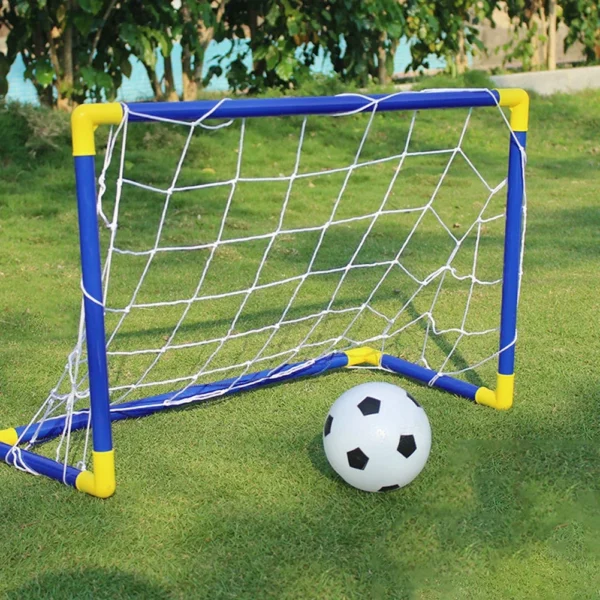 Mini Folding Soccer Goal Net Plastic Football Post Frame Set Indoor Outdoor Inflatable Sport Toys For Kids Team Games - Image 5