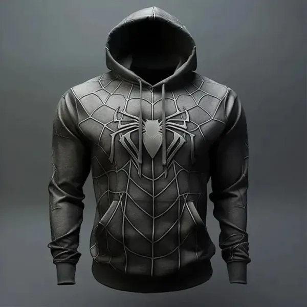 2024 Retro men's sweatshirt 3D spider print casual hoodie spring oversized clothing Harajuku super Dalian hoodie jumper - Image 3