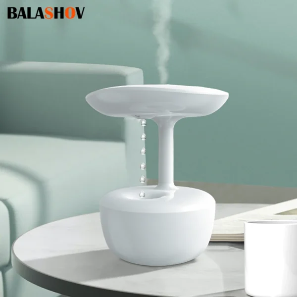 Air Humidifier Anti-Gravity Ultrasonic Cool Mist Maker Night Light Weightless Sprayer with LED Night Light Water Droplet - Image 3