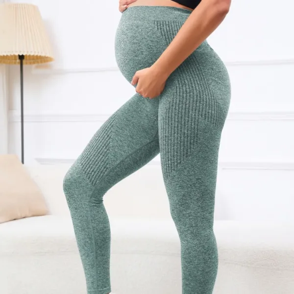 Women's Leggings Adjustable Autumn High Stretch Cropped Pants Pregnant women's yoga pants Cotton Maternity Legging Casual Pants - Image 7