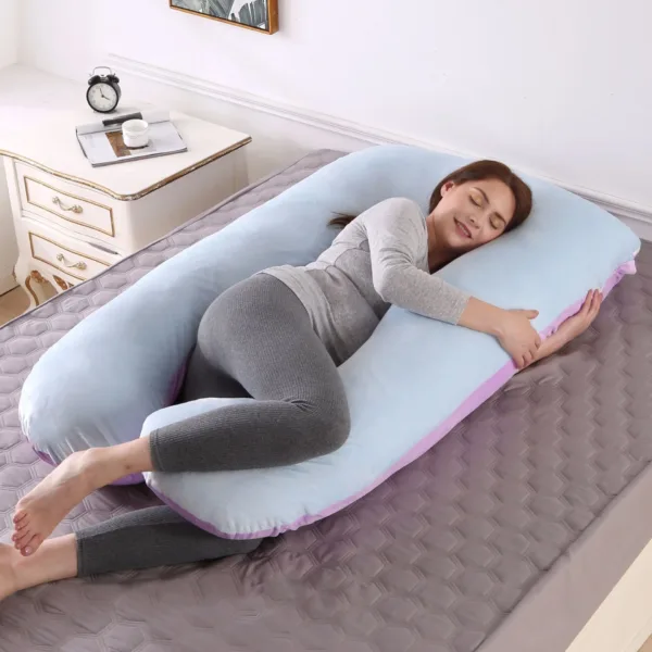 70x130CM New Full Body Nursing Pregnancy Pillow U-Shaped Maternity For Sleeping With Removable Cotton Cover - Image 13