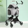 Detachable Pet Stroller Aluminium Alloy Dog Trolley for Corgi Teddy Cat Cart Load Bearing 15kg Dog Strollers for Small Dogs - Image 4