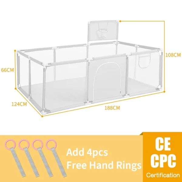 PANGDUBE Baby Playpen for Children Baby Playground for 6 months~6 Years Old Kids Baby Activity Fence Baby Games Park - Image 11