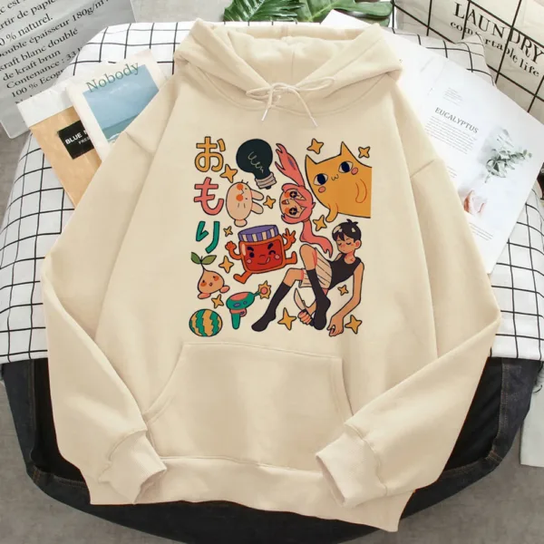 Omori hoodies women y2k aesthetic Kawaii sweat y2k Hooded Shirt women harajuku tracksuit - Image 3