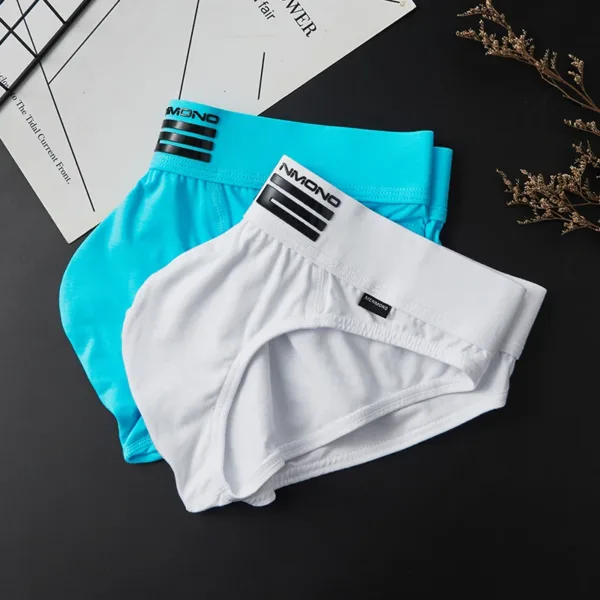 3pcs/lot Men's Panties Men's briefs cotton low-rise sexy comfort U-convex youth skinny sports breathable bottoms top trend brief - Image 9