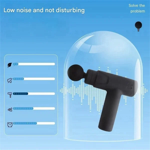 Fascia Gun Powerful Motor Silent Massage Muscle Relaxation Fatigue Relief Massager - Image 4