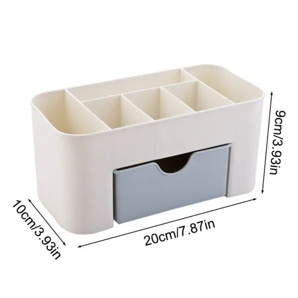 Double Layer Plastic Makeup Organizers Storage Box Cosmetic Drawers Jewelry Display Box Case Desktop Container Boxes Organizer - Image 8