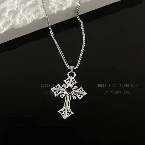 Titanium Steel Cross Necklace - Image 8